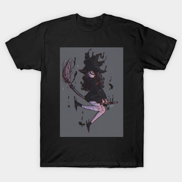 Cute WItch T-Shirt by Quiet.Sylph